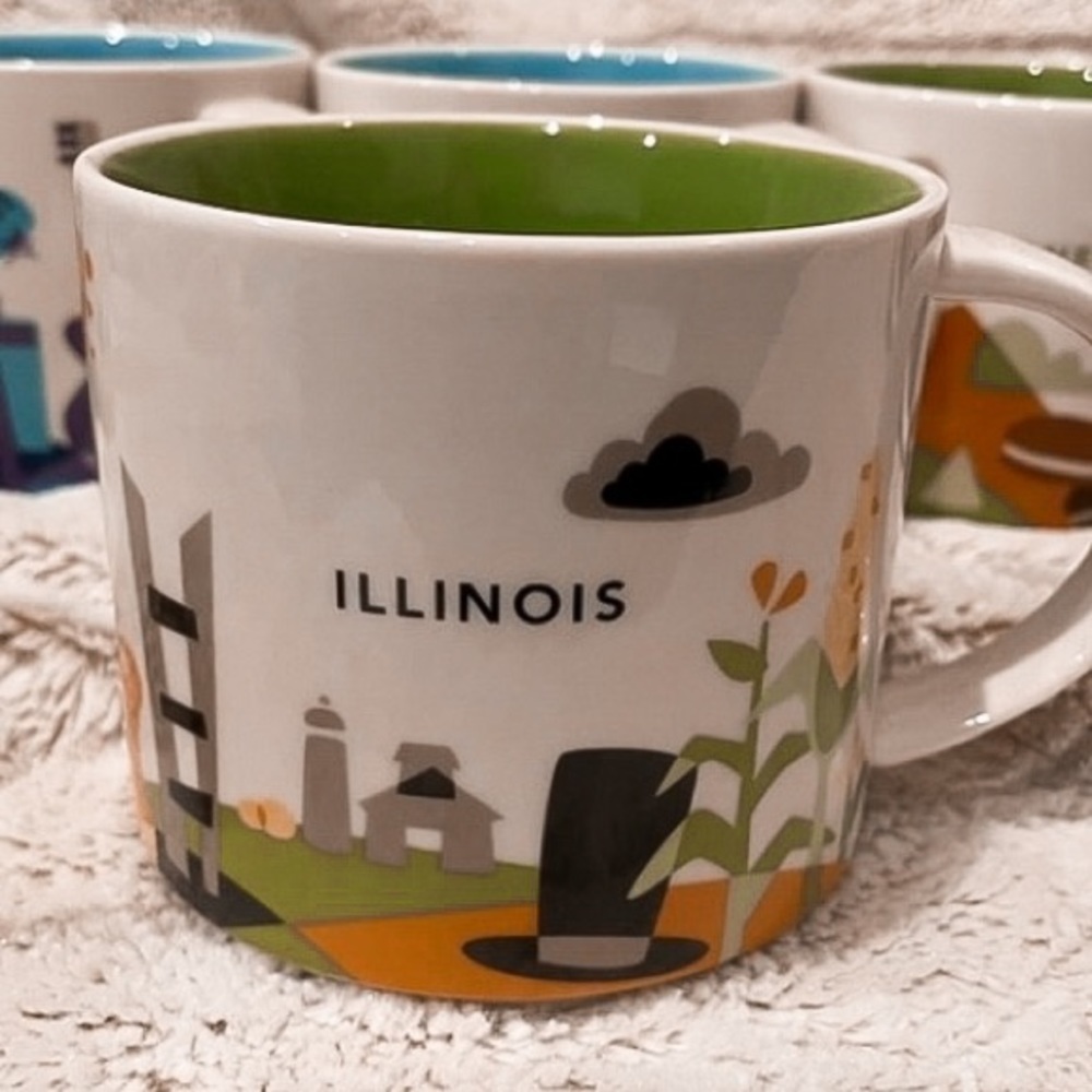 NWOT Illinois Starbucks “You are Here” 14 oz Mug